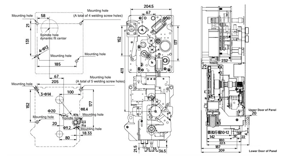 11kv Mv Switchgear Circuit Breaker Isolation Mechanism